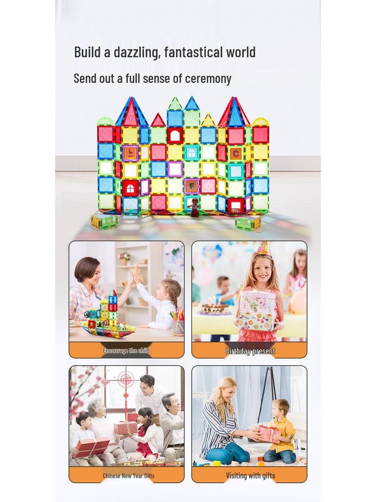 3C Certified Magnetic Transparent Window Puzzle Toy for Kids' Educational Development