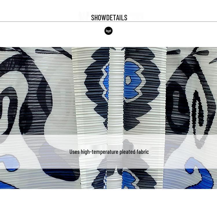 2024 Summer Women's Chic Middle East Pleated Robe Long Sleeve Cape Jacket