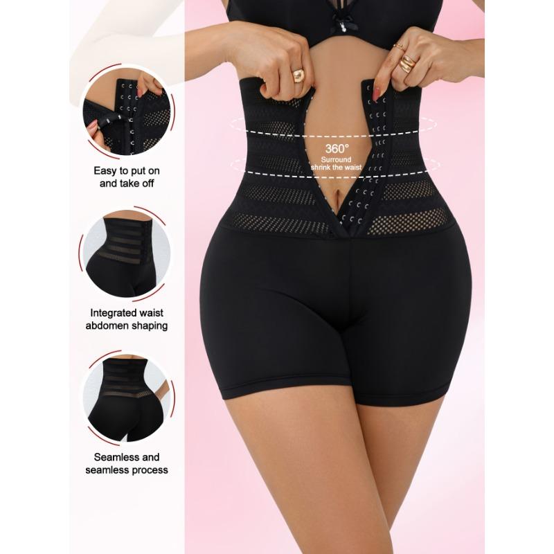 Damen High-Waist Bauchkontroll-Formwäsche Höschen mit verstellbaren vorderen Knöpfen, Taillentrainer und Po-Hebendes Slips