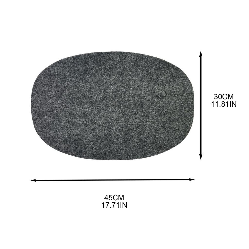 Oval Slow Cooker Heat Resistant Mat Fits 6-8 Quart Slower Cooker Pad Non-slip for Kitchen Table Countertop Protector Mat