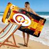 Custom Name Galatasaray Print Beach Towel, Large Soft Quick Dry Towel for Beach Camping Swimming