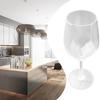 Transparent Plastic Wine Goblet Shatterproof and for Bars and Home Use