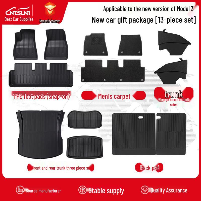 

Индивидуальные TPE коврики для пола для Tesla Model Y и Model 3