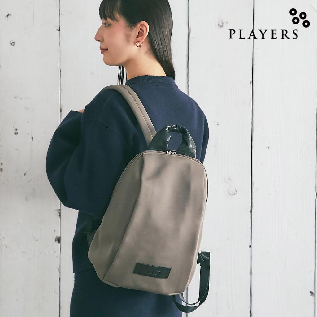 Players Spondish Backpack Mini 91211507 Women's Backpack 91211507B Mocha, Approximately 28cm Wide x 34cm Long x 12cm Deep