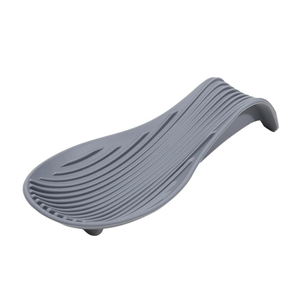 Silicone Insulated Spoon Holder Heat Resistant Placemat Spoon Holder Cutlery Shelving Kitchen Tools Placemat