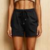 Women Casual Loose Fit Shorts with Pockets Drawstring Waistband Soft Lightweight Fabric Comfortable Fit for Running and Leisure Wear