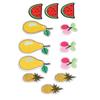 12Pcs Fruit Patches Cherry Ananas Pear Watermelon Cute Pattern Vivid Colors Iron On Patches for Bag