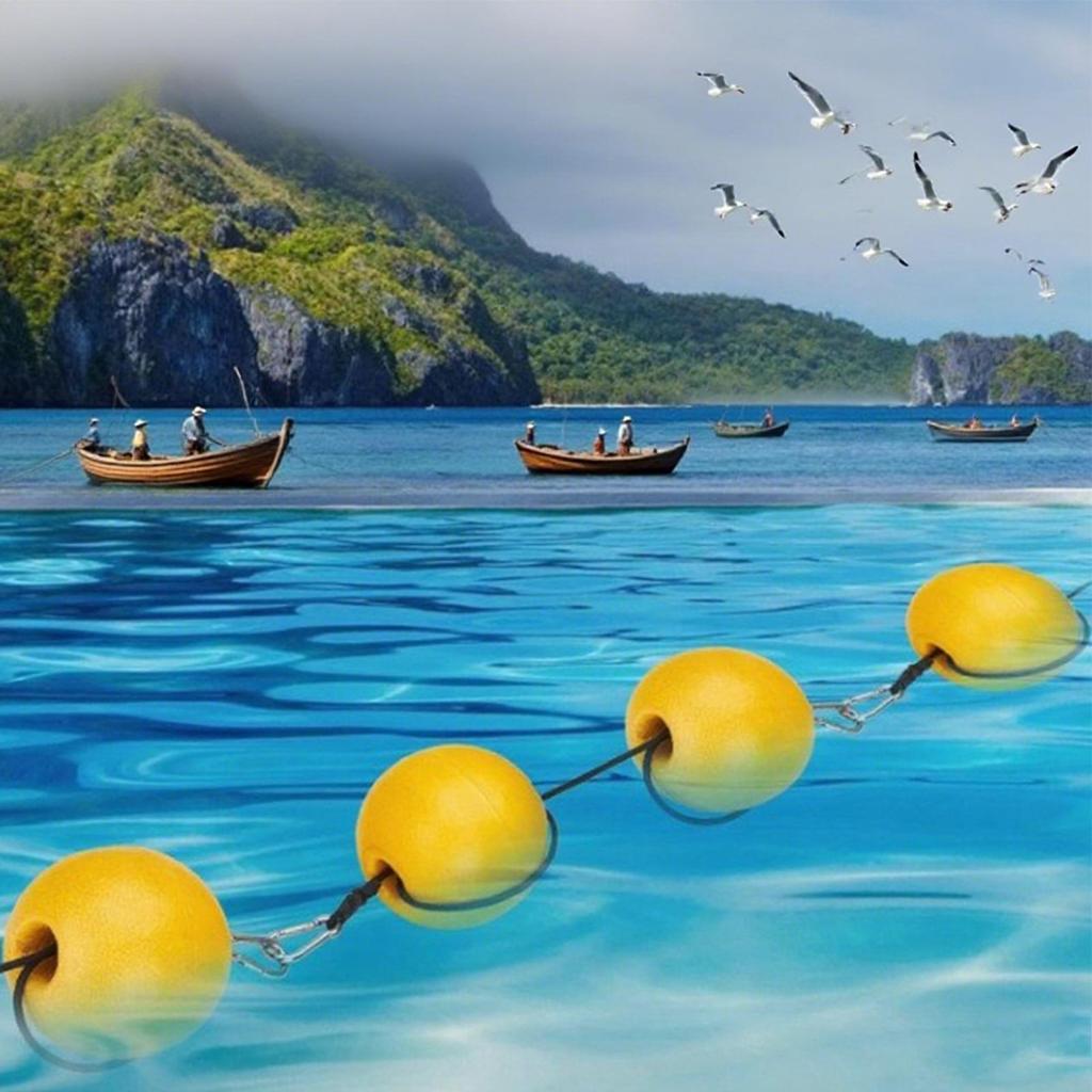 Marker Buoy Deep Water Fishing Float High Visibility Marker With Cord And Clip For Kayak Boat Canoe Dock Marine Trail Crabbing