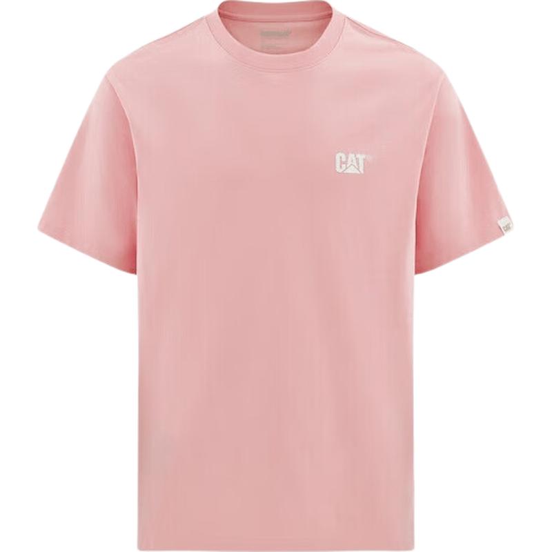 CAT Logo Print Short Sleeve T-Shirt M