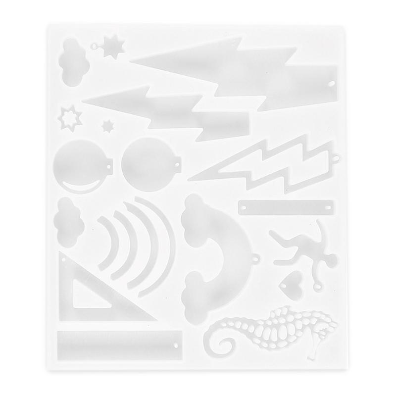 DIY Kristall Epoxy Form Blitz Regenbogen Seepferdchen Silikonform Harzform Schmuck Backwerkzeuge Für Tischdekoration