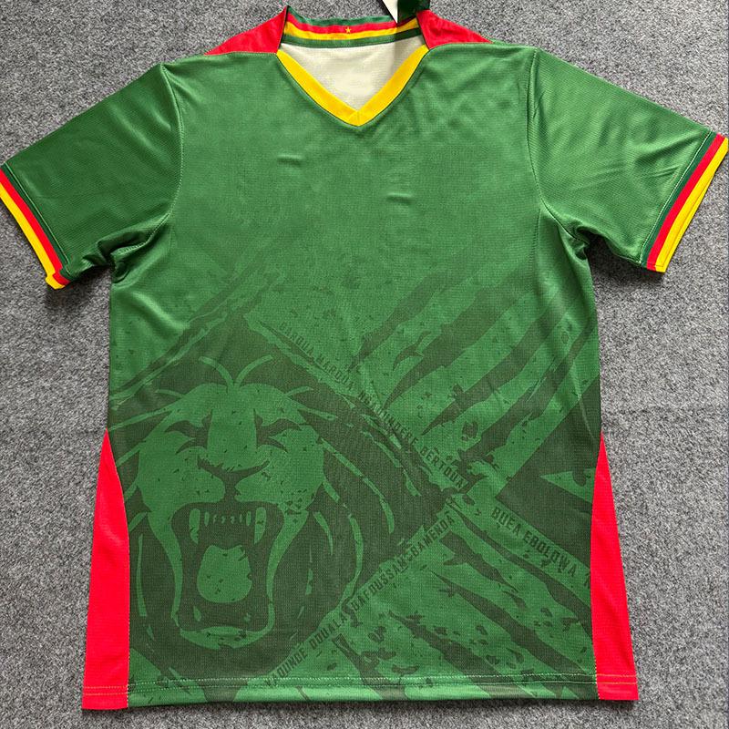 Cameroon Green Short Sleeve Football Jersey (S-2XL) - New Fan Version Double Extra Large зелёный