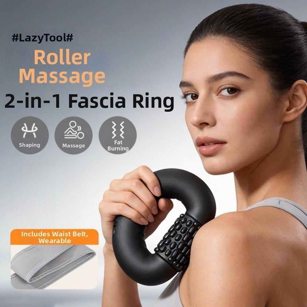 Rechargeable Cordless Massage Roller Percussion Rolling Percussive Massager  Muscle Recovery