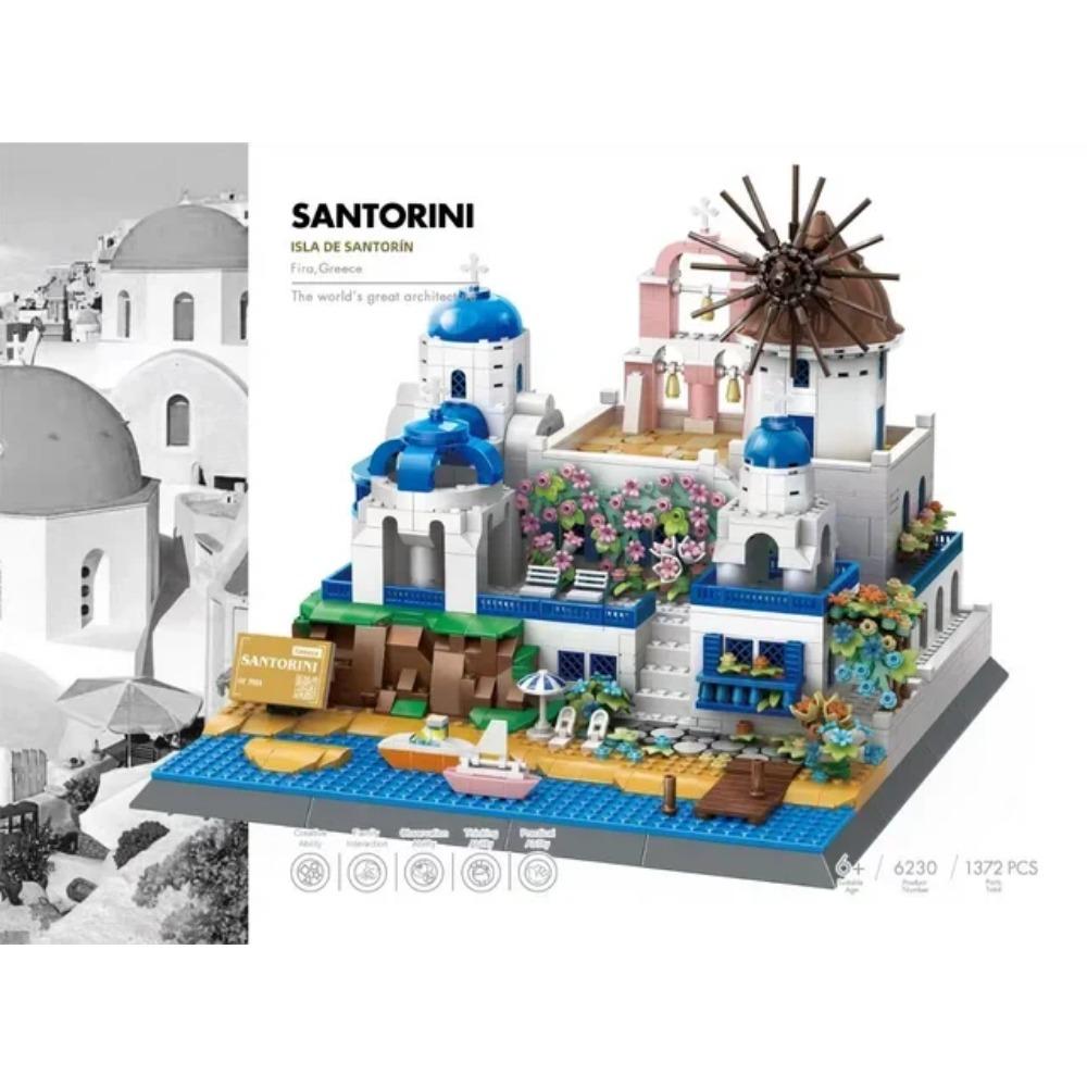 MOC World Famous Architecture Edifice Opera House Building Blocks Villa Savoye Bridge Tower Toy Children Birthday Christmas Gift