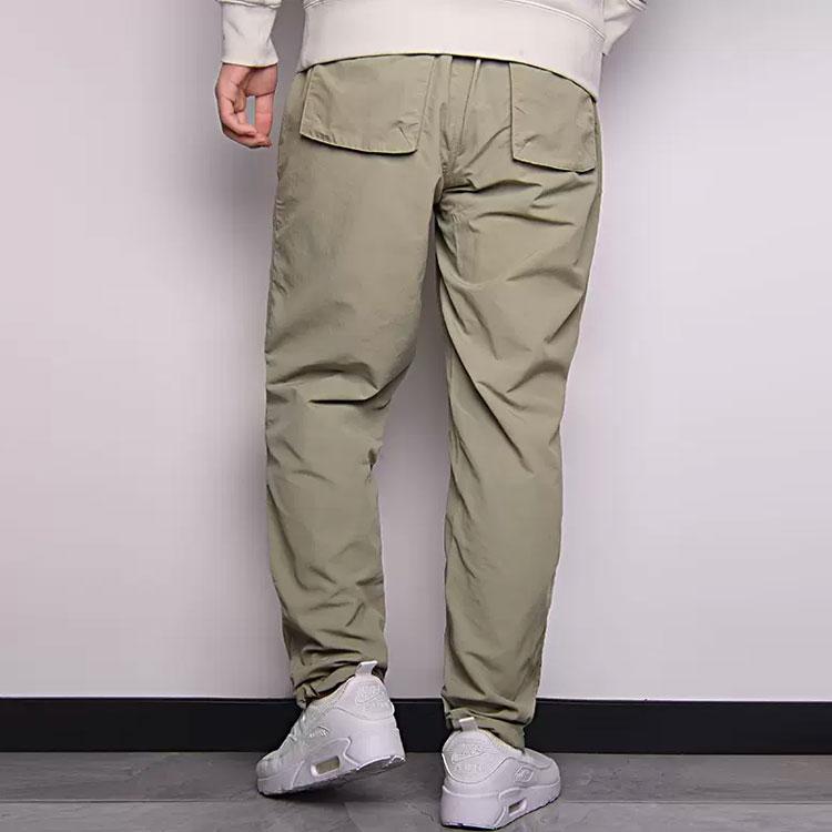 Converse Casual Pants Men's Light Gray Green Moderate Straight Fit Pants 10021100-A04