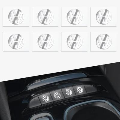 B6 VW Dla Volkswagena 2/5/10 szt. Metalowe Naklejki z Logo Samochodu Dekoracyjne Emblematy Dla Volkswagena GOLF 5 Tiguan Polo Golf 6 Golf 7 Jetta Mago