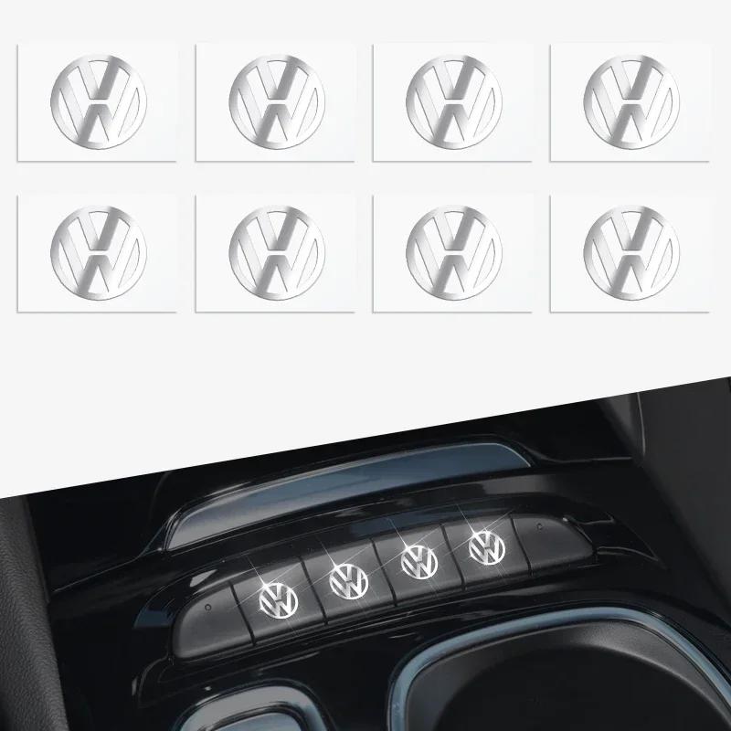 B6 VW Dla Volkswagena 2/5/10 szt. Metalowe Naklejki z Logo Samochodu Dekoracyjne Emblematy Dla Volkswagena GOLF 5 Tiguan Polo Golf 6 Golf 7 Jetta Mago