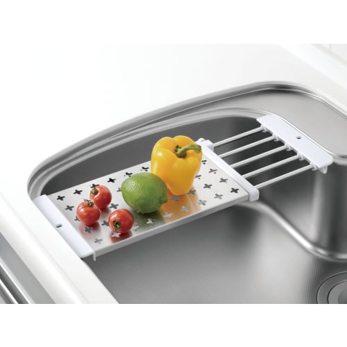 Wahei freiz Drainer Rack Stable with Plate Expandable to Fit Sink SUI Goot SUI-6063