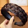 Wide Edge Fishbone Braided Headband Wig – Covers Hairline & High Skull Top
