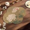 Vintage Absorbent Diatom Mud Tea Coaster: Non-slip Chinese Style Teacup Mat