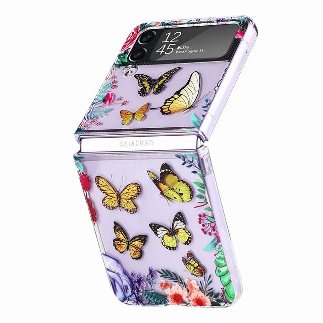 Anti-falling Clear Folding Cover Case pro Samsung Galaxy Z Flip4 5g Flip4 Zflip4 Anti-Dust módní pouzdra pro Samsung Z Flip4