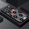 Floral Pattern Case For iPhone 17 Pro Max Case iPhone 16 Pro Max 15 14 13 16E 17E Magnetic For Magsafe Hybrid Matte Cover