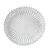3.94" Pillar Candle Holders,Glass Coasters Decorative Candle Plate and Tray Clear Glass Candle Plates for Centerpieces