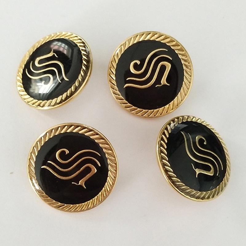 Mixed Sewing Buttons Easy Install Uniform Buttons Durability Uniform Suitable for Airline and Airport Academy Students