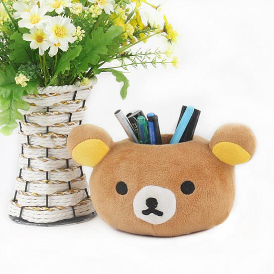 Adorable Cartoon Bear Pen Holder for Students: Cute and Creative Desk Organizer