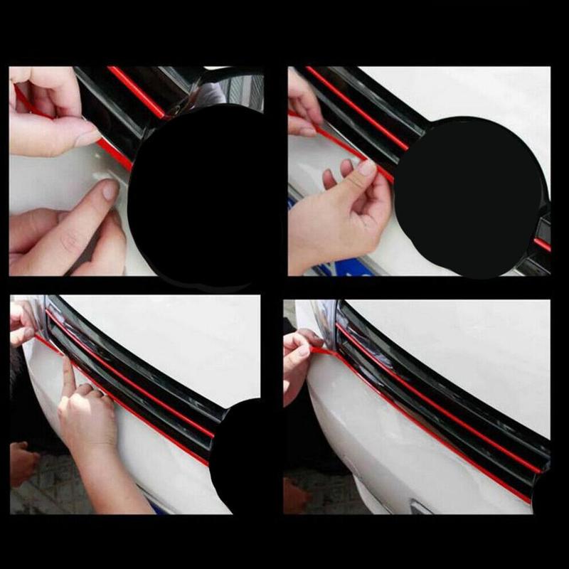 Reflective Car Strips Sticker Front Hood Grill Decals Waterproof Automobile Decoration Car Stickers for VW Golf Tiguan