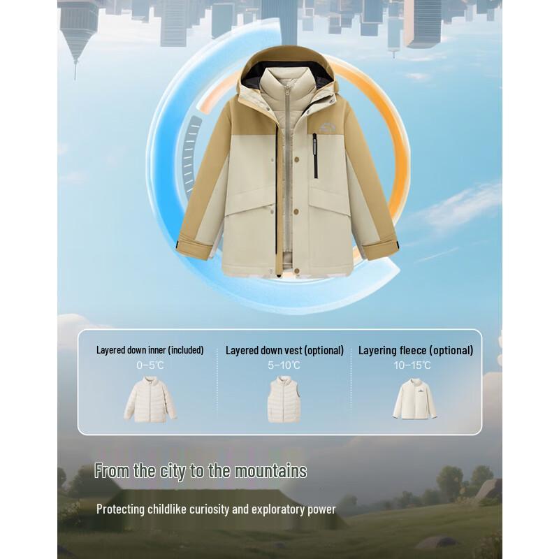 Bosideng Kids 3-in-1 Warm Down Jacket