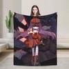 Murder Drones Knitted Blankets Funny Retro Fuzzy Throw Blanket Home Couch Personalised Ultra-Soft Warm Bedsprea