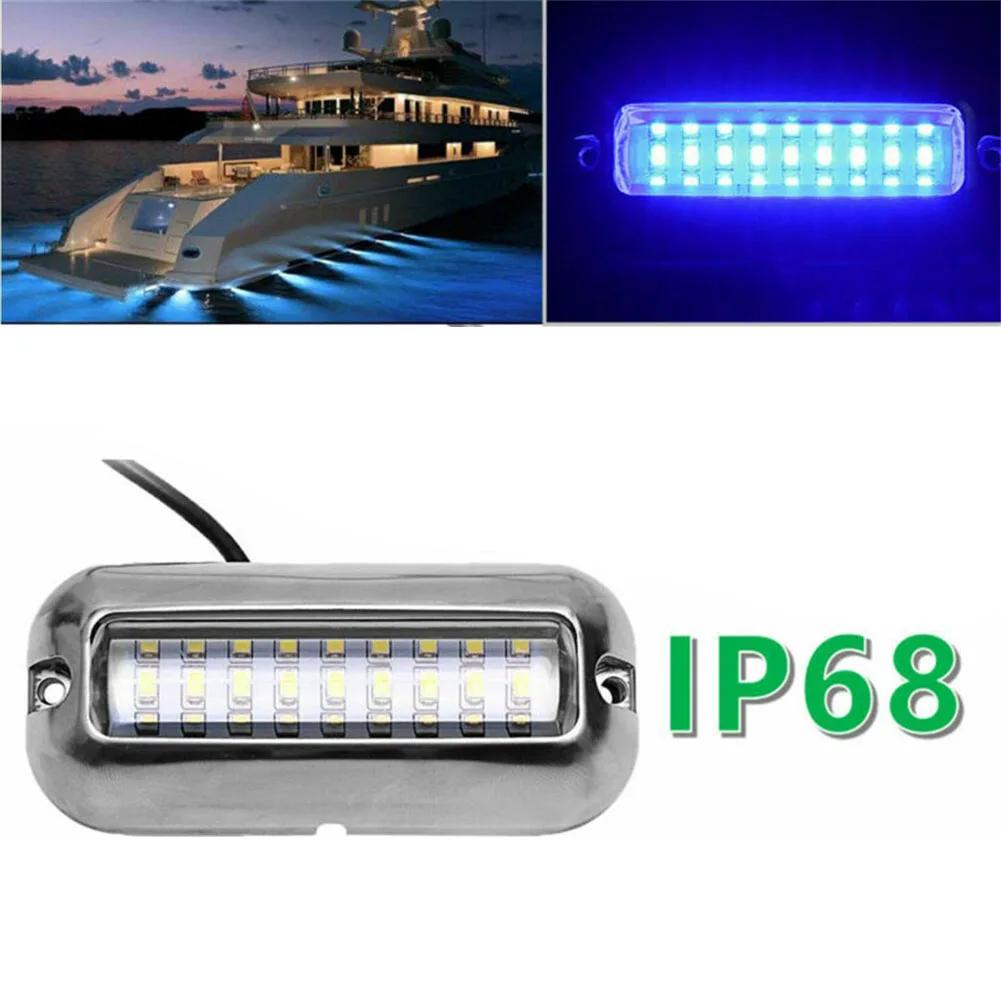 27LED Boot Spiegel Licht Onderwater Ponton Marine Schip Boot Accessoires 10-30V Licht Roestvrij Staal Waterdicht Marine Licht
