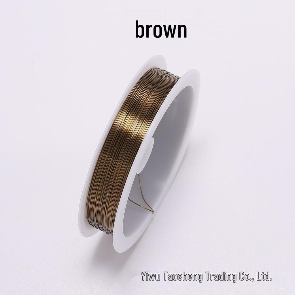 DIY barevný měděný korálkovací drát 0,3-0,4 mm pro výrobu šperků a tvarování doplňků