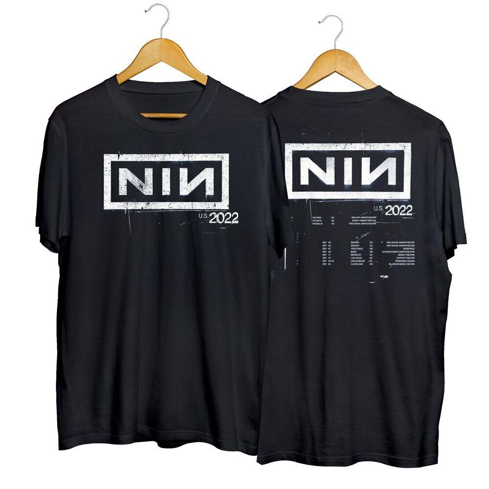 

Черная футболка унисекс Nine Inch Nails 2022 Us Tour