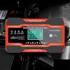 12V-24V Car Battery-Charger Full Automatic 12V 10A Digital Car Battery Charger Pulse Repair for AGM GEL WET Lead Acid