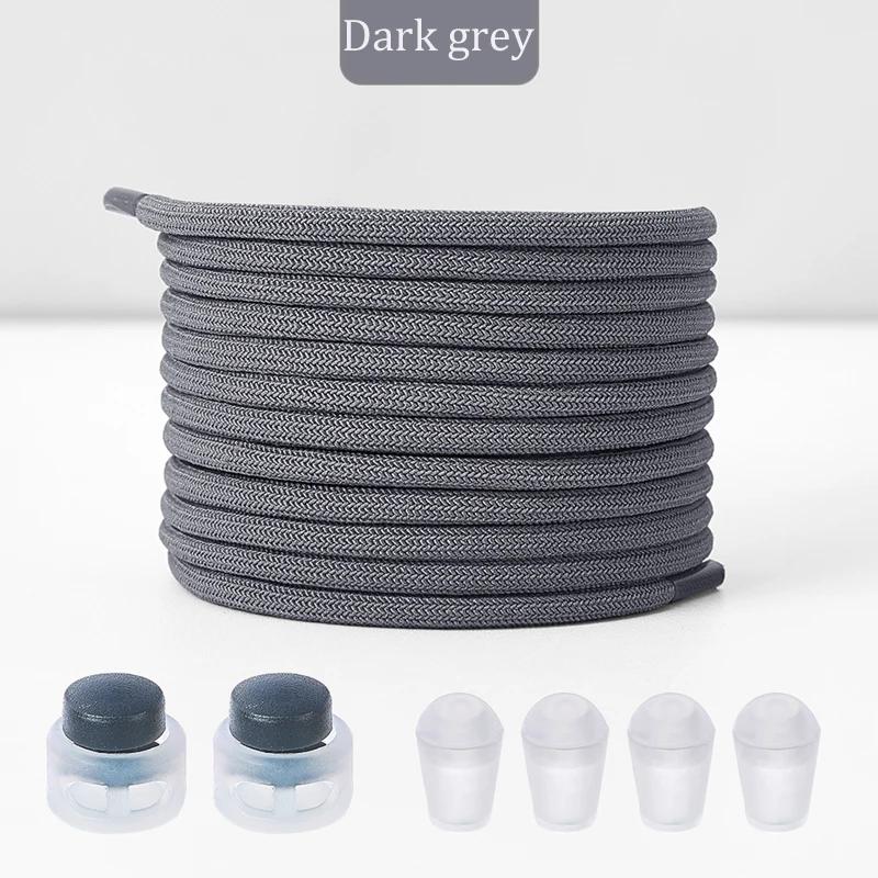 New No Tie Shoeaces Elastic Round Tieless Shoe Laces Sneakers Spring Lock Shoelace Quick Without Ties Shoes Lace for Kids Adult