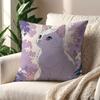 Purple Cartoon style Gentle and Cute cushion cover For Pillow Printing Sofa Decoration Home Car Room Office Nordic Simplicity