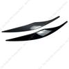 2Pcs ABS Glossy Car Evil Headlight Eyebrows Eyelid 3D Sticker For BMW 3 Series E90 E91 316d 318i 320i 320d 325i 330i 2005-2012