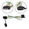 Universal 4 Pin Electrical Connector Shock Resistant ABS Housing No Tool 4 Wire Trailer Light Adapter Weatherproof
