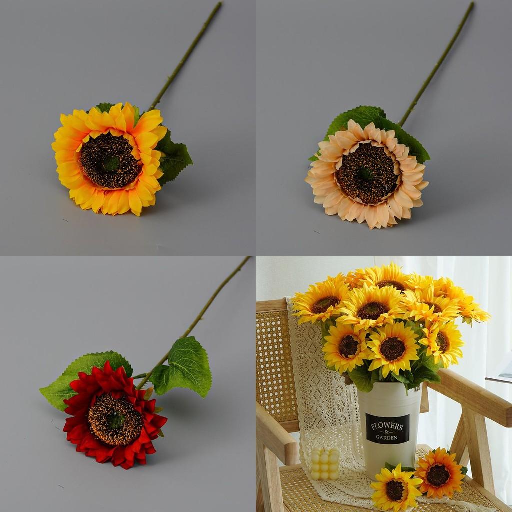 Artificial Silk Sunflower Flower Arrangement For Home Office Wedding Decor