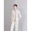 Premium Pink Women's Suit Set: Two-Piece Pants and Skirt for Spring, Autumn, and Winter - Professional Attire