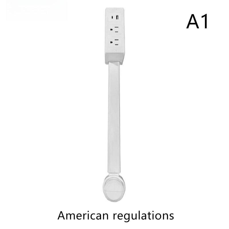 Home Office Elektrischer Wandstecker Drehbar Steckdosen-Verlängerung Verstellbare Länge Steckdosen-Verlängerung Steckdose