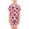 Children Pajamas Fashion Two-Piece Shirt Shorts Set Soft Holiday Casual Clothing Set
