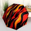 1pc Flame PatternAutomatic Open/close Umbrella, 8-Rib Sturdy Structure, Portable Travel Umbrella, Parties, Everyday Usec62