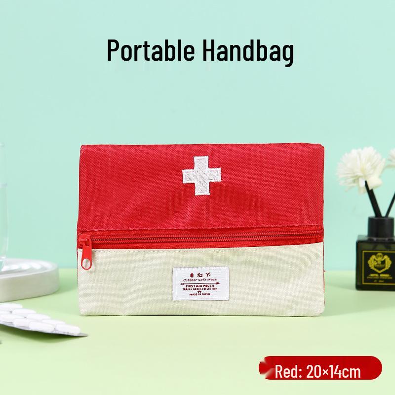 Portable Foldable Travel Medicine Bag - Large Capacity Emergency & Household Storage