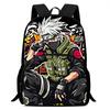 NARUTO Anime Kids Backpack Adjustable Shoulder Strap Front Pocket Lightweight Durable School Backpack For Boys Girls Age 6-11