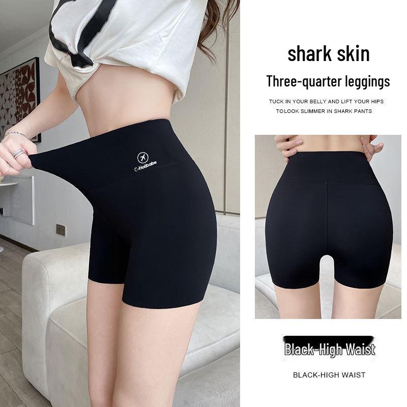 Women's Anti-Exposure Safety Shorts - Seamless, Ice Silk, Plus Size, Abdomen Control & Hip Lift, No Roll Up, Summer Thin Base Layer.