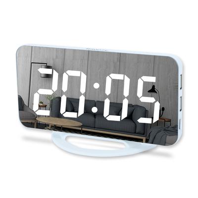 Digitale Wecker LED Elektronische Uhr Schreibtisch-/Wanduhren für Schlafzimmer Wohnzimmer Büro Große Anzeige Spiegeloberfläche Niditon