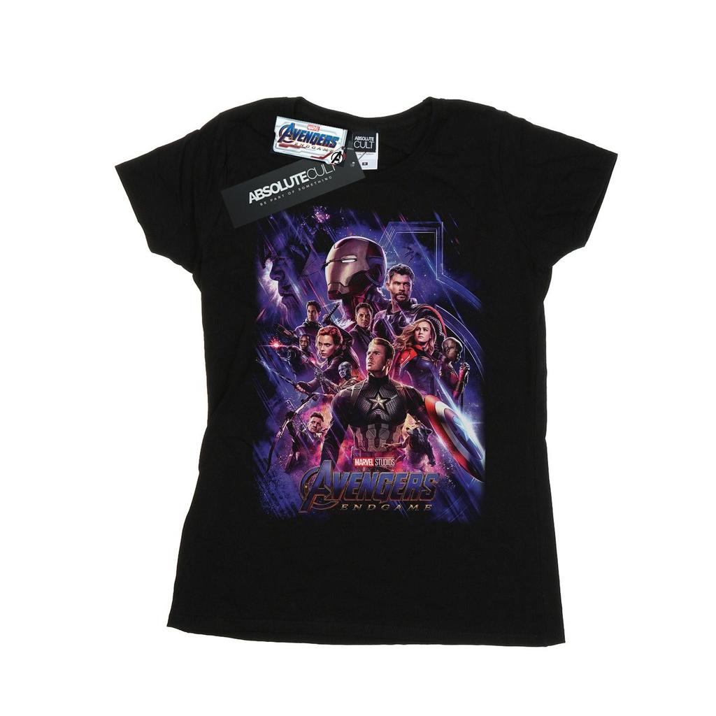 Marvel Womens/Ladies Avengers Endgame Movie Poster Cotton T-Shirt