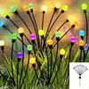 Outdoor Solar Pathway Light Waterproof 6/8/10 Heads Led Powered Swaying Firefly Lamp Star Burst Solar Firefly Garden Light